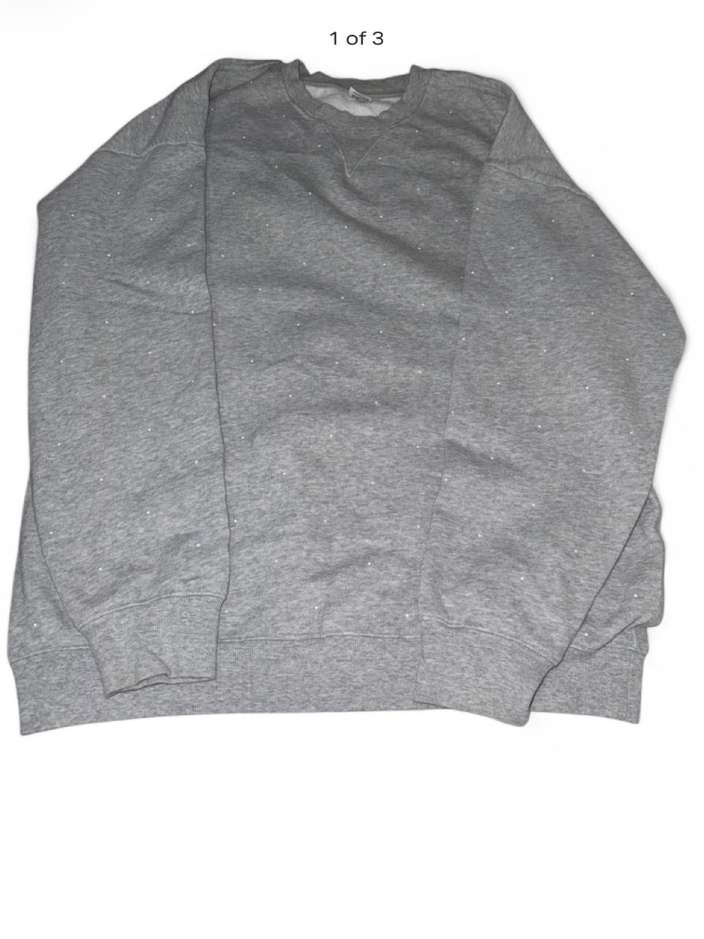 Classic women Grey Crewneck Sweatshirt